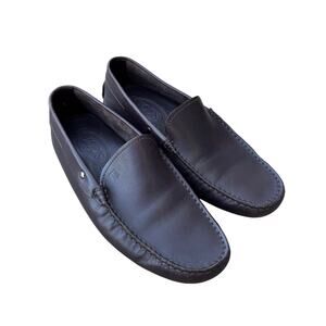 Tod's Brown Leather Slip On Driving Loafers Women's Size 8.5